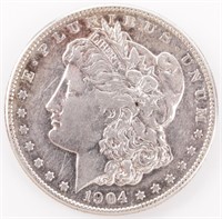Coin 1904-S Morgan Silver Dollar Prooflike XF+