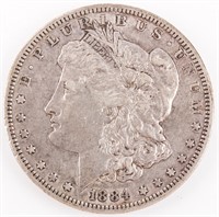 Coin 1884-S Morgan Silver Dollar Nice  XF