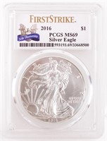 Coin 2016  American Silver Eagle PCGS MS69