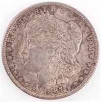 Coin 1887-S Morgan Silver Dollar Almost Unc.