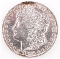 Coin 1896-O Morgan Silver Dollar Choice AU Cleaned