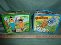 2pc Vintage Metal Lunch Boxes