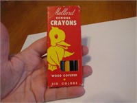 Vintage Set of 6 Mallard School Crayons