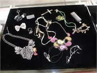 Beautiful Floral Necklace Lot W/Much More