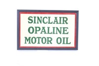 Sinclair Opaline Motor OIl Embossed Tin Sign