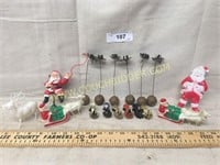 Antique Christmas tree candle holders & more