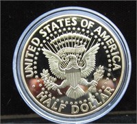 Gold Plated Oversized US Half Dollar Medallion