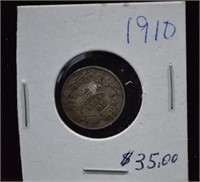 1910 CAD .10c Silver Coin