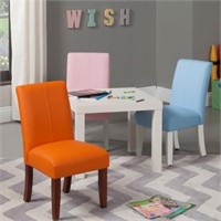 Juvenile Orange Parson Upholstered Chair