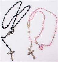 Two Lovely Sets of Rosary Beads Sterling