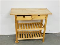 Pine kitchen stand w/ drawers