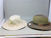 pair of new fly fishing hats (Bass Pro)