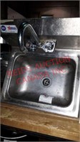 Hand sink with faucet