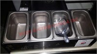 Stainless steel condiment dispenser