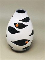 Ceramic vase - signed ( Swiss) 6.5 inches