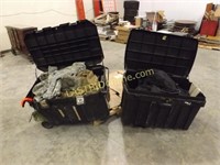 2 MILITARY TUFF BOXES & MILITARY CONTENTS