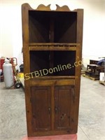 WOODEN CORNER CABINET