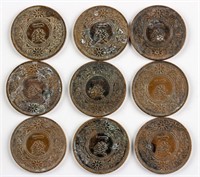 9 PC 1936 Japan 1 Sen Bronze Coin Y-47 JNDA-01-48