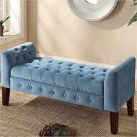 Velvet Tufted Storage Bench and Settee