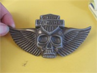 Yamaha Motor Cycles Skull & Wings Belt Buckle