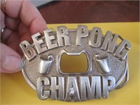 Beer Pong Champ Belt Buckle