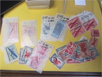 Vtg. Used Airmail Stamps Lot-1940's & 1970's