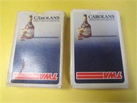 2 Pks. of Vtg. TWA Airlines Playing Cards Decks