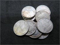 Lot of 11 Canada Dimes 80% Sliver