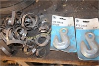 Hose clamps & 3/8" Chain hooks