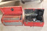 2 Tool boxes- Craftsman Box empty, smaller w/tools