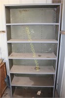 Tall Grey Metal Shop Cabinet