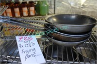 LOT, 4X, 8 1/2"D FRYING PANS