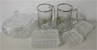 6 Pieces Miscellaneous Glass & Crystal