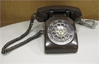 Vintage ITT Rotary Dial Telephone - Brown