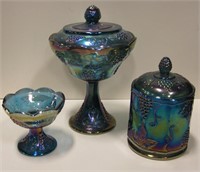 5 Piece Carnival Glass Collection