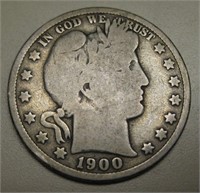 1900 Silver Barber Half Dollar - Philadelphia