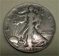 1946 Walking Liberty Half Dollar - 90% Silver