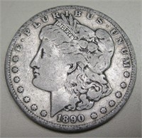 1890-S Silver Morgan Dollar - San Francisco