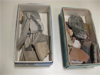 Lot Of Pottery Shards & Rock Collection