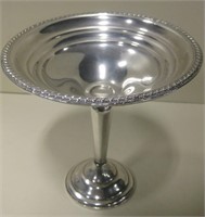 6" Tall Empire Weighted Sterling Stemmed Dish