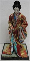 17" Tall Japanese Geisha With Layered Kimono