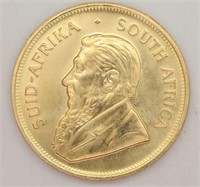 1980 1oz Fine Gold South Africa Krugerrand Coin