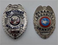 Two Authentic Security Badges