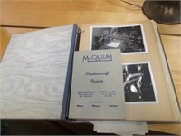 OLD SCRAP BOOK FOR MCCALLUM STORES PRINTING STORE