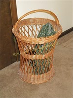 22 Inch Tall Round Basket with Handle