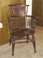 Antique Round Back Side Chair