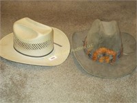 Two Men’s Western Style Hats