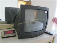 RCA 13 Inch TV, Sunbeam Alarm Clock