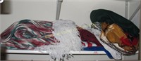 Shelf of Assorted Afghans and Throws
