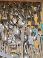 Drawer Full Assorted Stainless Flatware